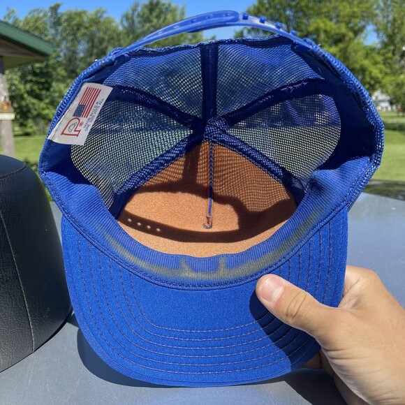 Vintage Don’t Trash It Earth Day Global Health Recycling Peace Love Patch Hat - Picture 11 of 12